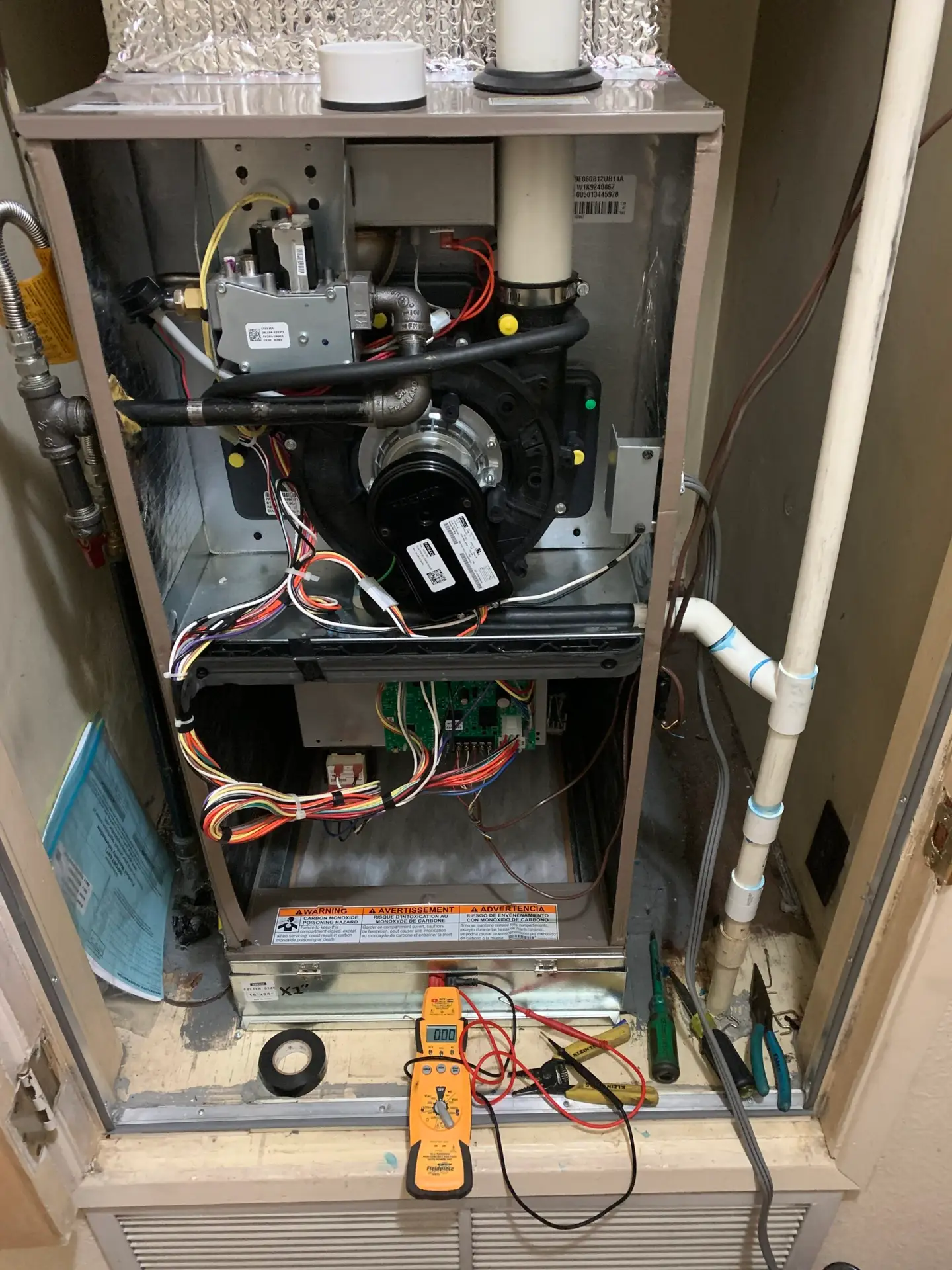 Diagnosing furnace